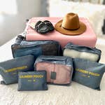 6 Piece Travel Organizer (Navy)