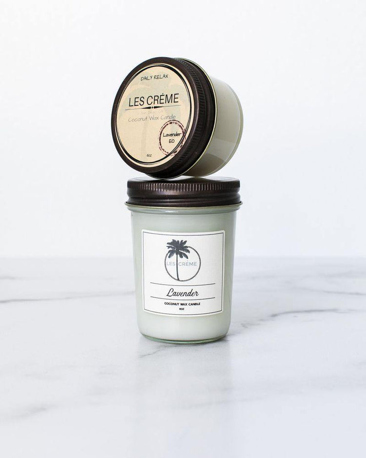 Lavender Scent Coconut Wax Candle - CLASSY NERDY CHIC