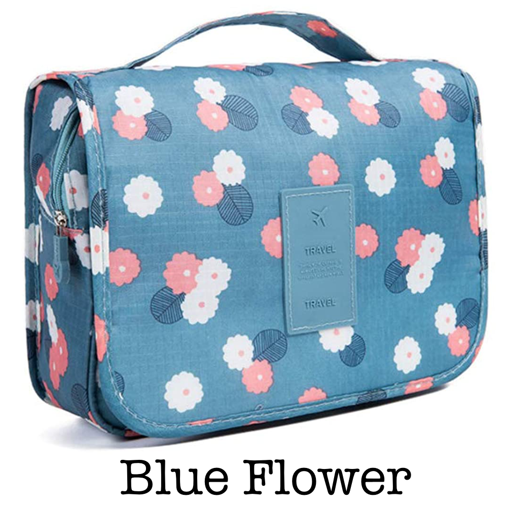 Floral Hangable Cosmetic Bag