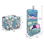 Floral Hangable Cosmetic Bag