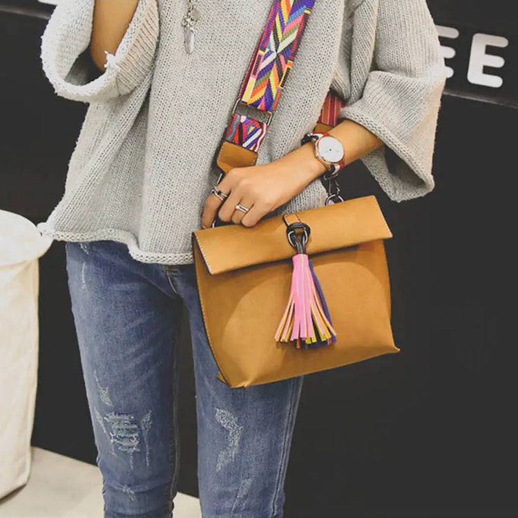 Black Tassel Crossbody Bag