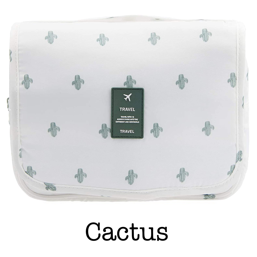 Cactus Hangable Cosmetic Bag