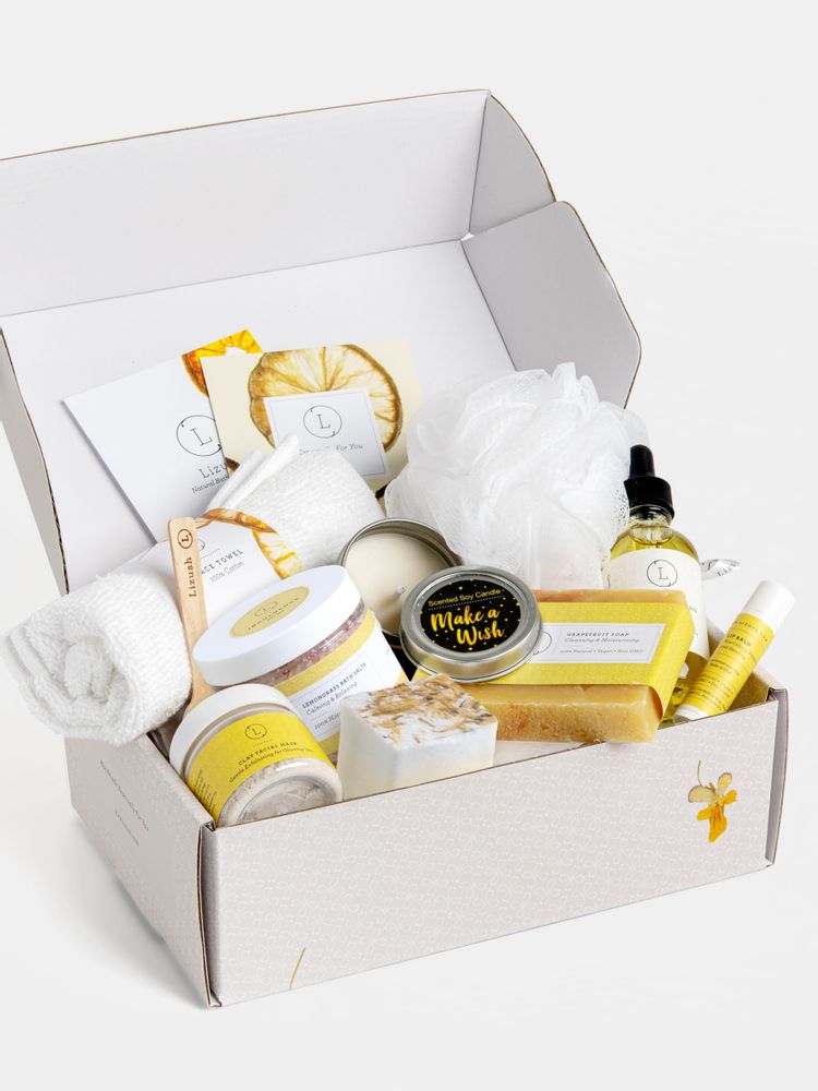 Personalized Handmade Thank You Bath & Body Gift Box
