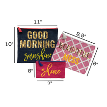 Cosmetic Bag Set | 3 Pieces - CLASSY NERDY CHIC